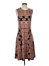 BCBGMAXAZRIA Paisley Brown Casual Dress Size S (estimated) - photo 1