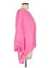 Zara Solid Pink Long Sleeve Blouse Size L - photo 4