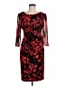 Connected Apparel Print Red Cocktail Dress Size 8 (petite) - photo 1