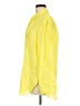 Zara Yellow Long Sleeve Button-Down Shirt Size M - photo 5