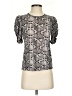 A.L.C. 100% Cotton Silver Gray Short Sleeve Top Size S - photo 1