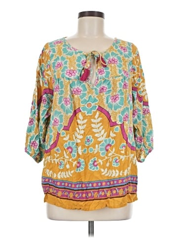 Natural Life 3/4 Sleeve Blouse (view 1)