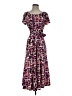 Perceptions Print Pink Casual Dress Size S - photo 1