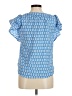 Draper James Blue Short Sleeve Blouse Size M - photo 2