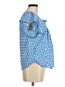 Draper James Blue Short Sleeve Blouse Size M - photo 4