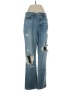 Altar'd State 100% Cotton Hearts Blue Jeans Size 27 waist - photo 1