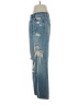 Altar'd State 100% Cotton Hearts Blue Jeans Size 27 waist - photo 5