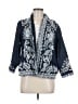 Soft Surroundings 100% Cotton Paisley Blue Blazer Size M - photo 1