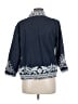 Soft Surroundings 100% Cotton Paisley Blue Blazer Size M - photo 2