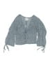 Polly 100% Polyester Blue 3/4 Sleeve Blouse Size 0 - photo 1