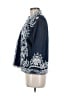 Soft Surroundings 100% Cotton Paisley Blue Blazer Size M - photo 5