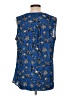 Chaus 100% Polyester Blue Sleeveless Blouse Size L - photo 2