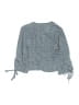 Polly 100% Polyester Blue 3/4 Sleeve Blouse Size 0 - photo 2