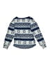 Muk Luks Print Blue Pullover Sweater Size 5 - photo 2