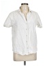 Rhythm. White Short Sleeve Blouse Size L - photo 1