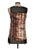 Jennifer Lopez 100% Rayon Brown Sleeveless Blouse Size L - photo 2