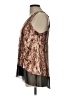Jennifer Lopez 100% Rayon Brown Sleeveless Blouse Size L - photo 5