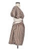 pretty garbage 100% Polyester Checkered-gingham Brown Cocktail Dress Size S - photo 4