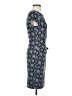 Ann Taylor LOFT Print Gray Casual Dress Size XS - photo 4