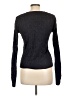 Ralph Lauren Black Label 100% Silk Gray Black Silk Pullover Sweater Size L - photo 2