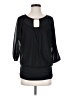 Jennifer Lopez 100% Polyester Black 3/4 Sleeve Blouse Size S - photo 1