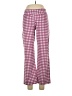 Assorted Brands Houndstooth Pink Casual Pants Size L - photo 1