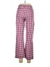 Assorted Brands Houndstooth Pink Casual Pants Size L - photo 2