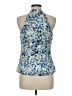 Ann Taylor Blue Sleeveless Blouse Size 6 Petite - photo 2