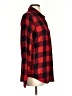 Garage 100% Viscose Plaid Red Long Sleeve Button-Down Shirt Size S - photo 4