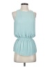 Babaton 100% Polyester Teal Sleeveless Blouse Size XS - photo 1