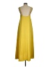 Fab'rik 100% Polyester Solid Yellow Casual Dress Size M - photo 2