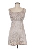 Up Front Tan Cocktail Dress Size M - photo 1