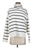 MNG Stripes Ivory Turtleneck Sweater Size S - photo 1