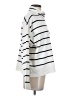 MNG Stripes Ivory Turtleneck Sweater Size S - photo 4