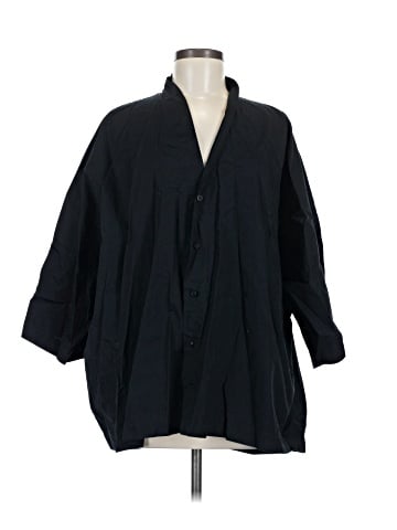 Eskandar 3/4 Sleeve Button-Down Shirt (view 1)