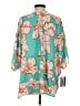 White Birch 100% Polyester Teal 3/4 Sleeve Blouse Size S - photo 2