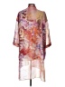 Soft Surroundings 100% Polyester Animal Print Graphic Tropical Pink Kimono Size L - photo 2