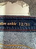 Heritage Solid Blue Jeans Size 12 - photo 7