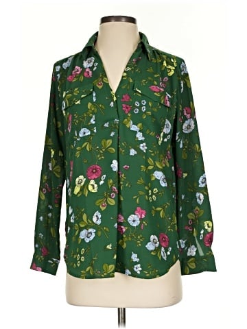 Ann Taylor Long Sleeve Blouse (view 1)