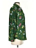 Ann Taylor 100% Polyester Floral Green Long Sleeve Blouse Size S (petite) - photo 4
