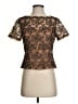 Talbots Brown Short Sleeve Blouse Size 4 - photo 1