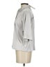 Evereve Metallic Silver 3/4 Sleeve Blouse Size XS - photo 5