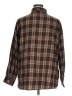 Shein 100% Polyester Plaid Brown Long Sleeve Blouse Size XL - photo 2