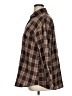 Shein 100% Polyester Plaid Brown Long Sleeve Blouse Size XL - photo 5