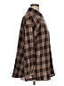 Shein 100% Polyester Plaid Brown Long Sleeve Blouse Size XL - photo 4