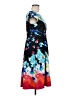 Sangria Print Multi Color Blue Casual Dress Size 8 - photo 4