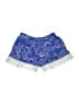 Charlotte Russe 100% Rayon Paisley Blue Shorts Size XS - photo 1