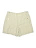 Athleta 100% Linen Chevron-herringbone Tan Khaki Shorts Size 16 - photo 1