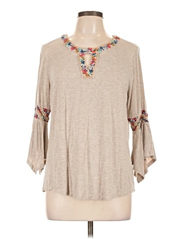 Democracy 3/4 Sleeve Top (view 1)