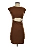 BCBGeneration Solid Brown Casual Dress Size XS - photo 1